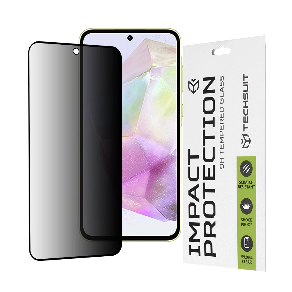 Стъклен протектор за Samsung Galaxy A35 / A55 111D Privacy Full Glue Techsuit