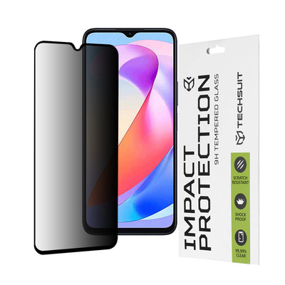 Стъклен протектор за Honor X6a 111D Privacy Full Glue Techsuit