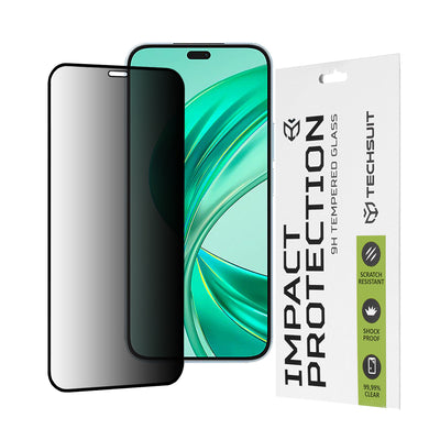 Стъклен протектор за Honor X8b 111D Privacy Full Glue Techsuit