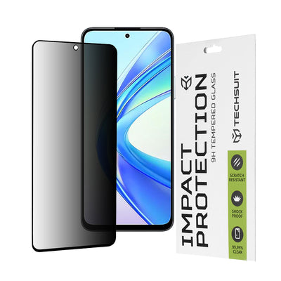 Стъклен протектор за Honor X7b 111D Privacy Full Glue Techsuit
