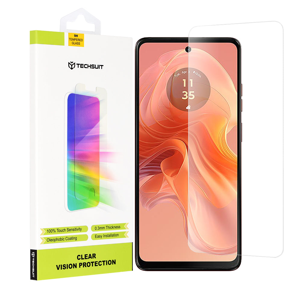 Стъклен протектор за Motorola Moto G24/G24 Power/G04/E14 Clear Vision Glass TechSuit