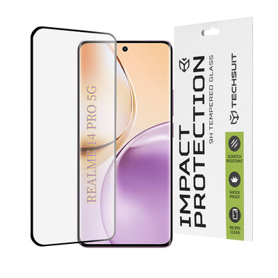Стъклен протектор за Realme 14 Pro Full Cover 111D TechSuit