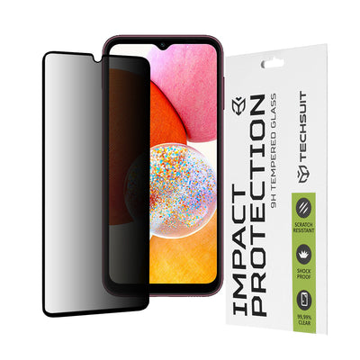 Стъклен протектор за Samsung Galaxy A14 111D Privacy Full Glue Techsuit