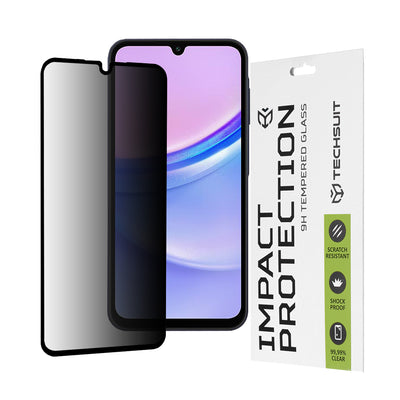 Стъклен протектор за Samsung Galaxy A15 111D Privacy Full Glue Techsuit