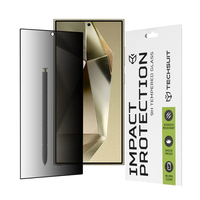Стъклен протектор за Samsung Galaxy S24 Ultra 111D Privacy Full Glue Techsuit